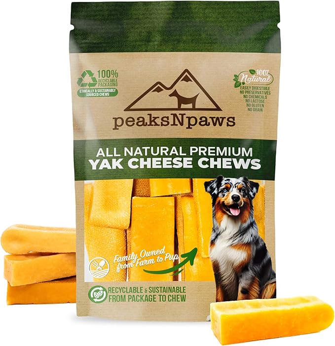 Yak Cheese Himalayan Dog Chews, High Protein, Natural Dog Treats Small Dogs, Lactose Free Chew Sticks for Aggressive Chewers, Long Lasting Pet Treat for Dogs Under 15 lbs, 3lb Bulk Small