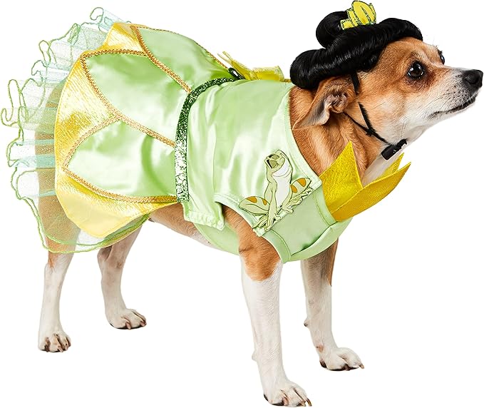 Disney Princesses: Tiana Pet Costume for For Dogs or Cats by Rubies, XL