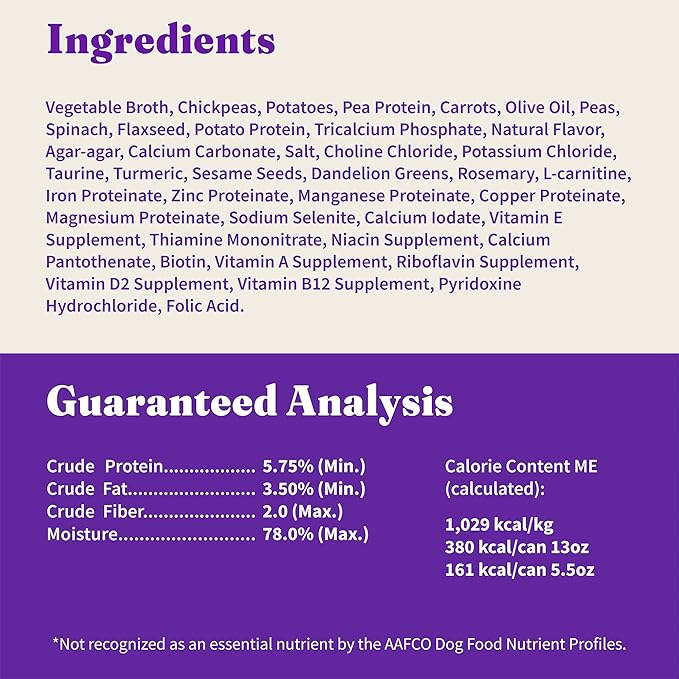 Halo Holistic Vegan Wet Dog Food, Plant-Based Recipe, Canned Dog Food, Complete Digestive Health, Adult Dogs, 5.5 Oz Can (Pack of 12)