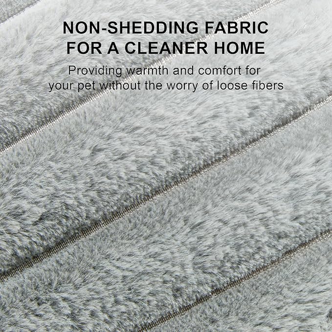 Small Dog Bed for Small Dogs, Cat Beds for Indoor Cats, Pet Bed for Puppy and Kitty, Extra Soft & Machine Washable with Anti-Slip & Water-Resistant Oxford Bottom, Grey, 18 inches