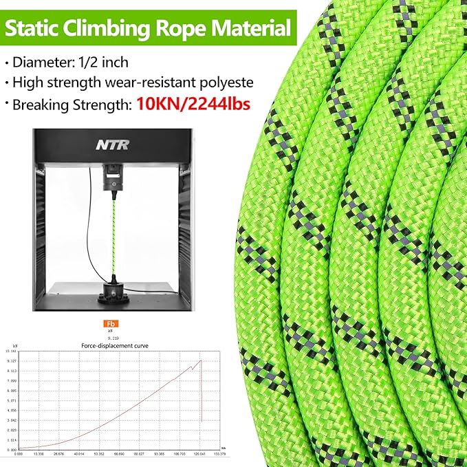 NTR Heavy Duty Large Dog Leash, Reflective Leash with Swivel Lockable Hook and Comfortable Padded Handle, Puppy for Walking, Hunting, Camping, Backyard Small Medium Dogs, Green, 30ft*1/2''