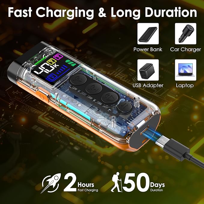 Dog Bark Deterrent Device, 65 FT Range,3X Ultrasonic Bark Deterrent Device & Ultrasonic Dog Trainer - Anti-Barking Device with Color Display, Safe & Effective Alternative to Bark Collars - Orange