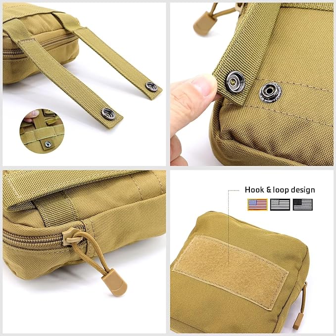 Forestpaw Dog Harness Medium Sized,Tactical Dog Harness with Handle,No Pull Military Style Service Dog Vest with Pockets Adjustable for Medium Dogs,Brown,Chest 21.5-45"