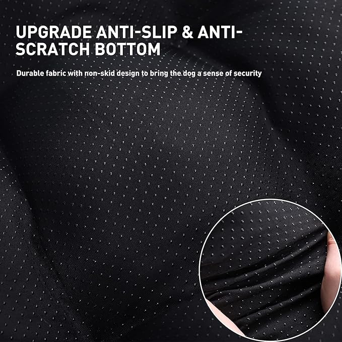 KSIIA Washable Dog Bed Deluxe Plush Dog Crate Beds Comfy Kennel Pad Anti-Slip Pet Sleeping Mat for Large, Jumbo, Medium, Small Dogs Breeds, 29" x 21", Dark Grey