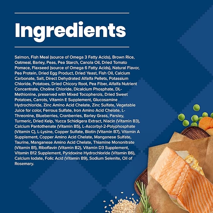 Blue Buffalo Life Protection Formula Adult Dry Dog Food, Helps Build and Maintain Strong Muscles, Made with Natural Ingredients, Salmon & Brown Rice Recipe, 30-lb. Bag