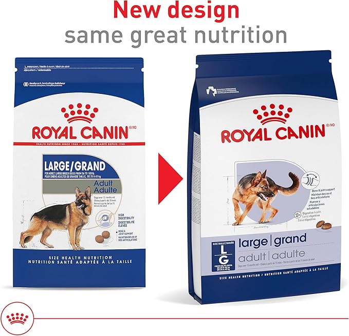 Royal Canin Size Health Nutrition Large Adult Dry Dog Food, 30 lb Bag