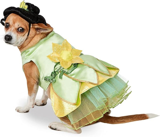 Disney Princesses: Tiana Pet Costume for For Dogs or Cats by Rubies, XL