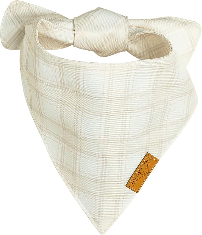 Remy+Roo Dog Bandanas - 4 Pack Marigold Set | Premium Durable Adjustable Polyester Fabric | Patented Shape Girl Dog Bandana| Pack of Bandanas for Dogs (Small)