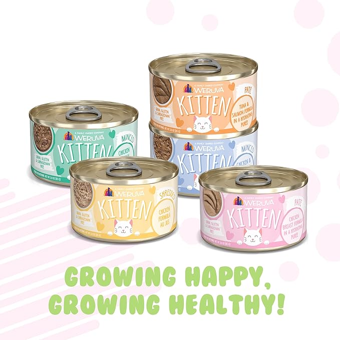 Weruva Kitten, Fur Baby Favorites Variety Pack, 3oz Can (Pack of 12)