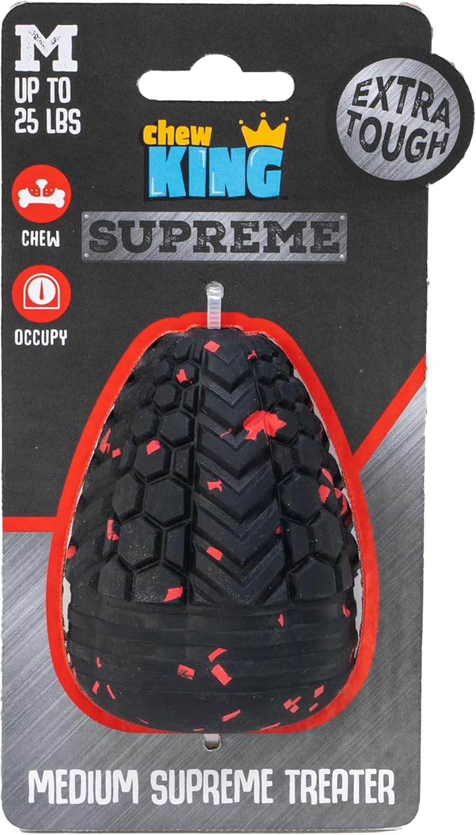 Chew King by Mammoth Supreme Dog Toy Collection, Medium Supreme Treater