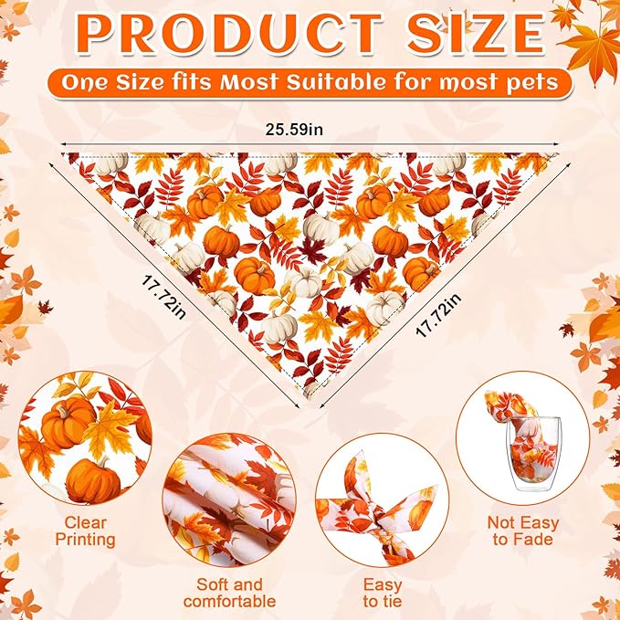 Reginary 72 Packs Holiday Dogs Bandanas Bulk Patriotic Halloween Thanksgiving Christmas New Year Birthday Summer Scarf Bibs Easter St. Patrick's Day Pets Bibs Adjustable Dog Bandana for Pet Costume