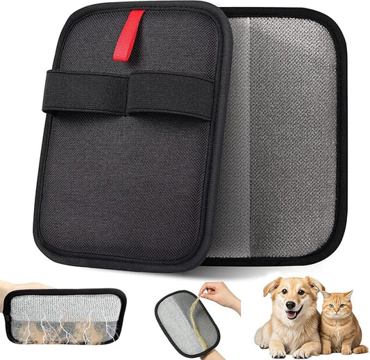 Upgraded Thickened Electrostatic Pet Hair Removal Gloves Brush,2025 New Reusable Cat Dog Hair Remover Grooming Gloves,Double Sided Washable Static Animal Fur Removal Tool for Couch,Carpet, Clothes,Car
