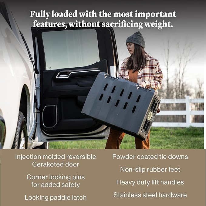 Lucky Dog Kennel, Durable Crash Tested Portable Dog Crates, Medium