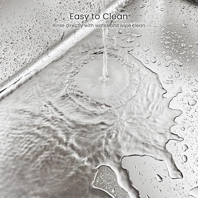 Enclosed Stainless Steel Cat Litter Box with Lid, Oversize Metal Litter Box for Multi Cats, Extra XXL Cat Toilet with High Side, Non-Stick, Anti-Leakage, Odorless, with Litter Mat & Litter Scoop