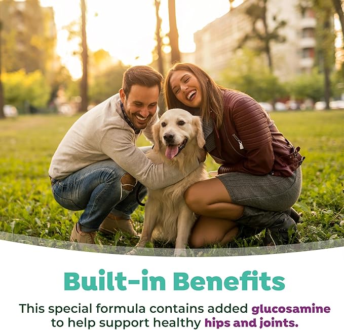 TropiClean Fresh Breath Water Additive for Dogs with Glucosamine, Hip and Joint Support for Dogs, Breath Freshener & Teeth Cleaning Solution, 33.8oz.