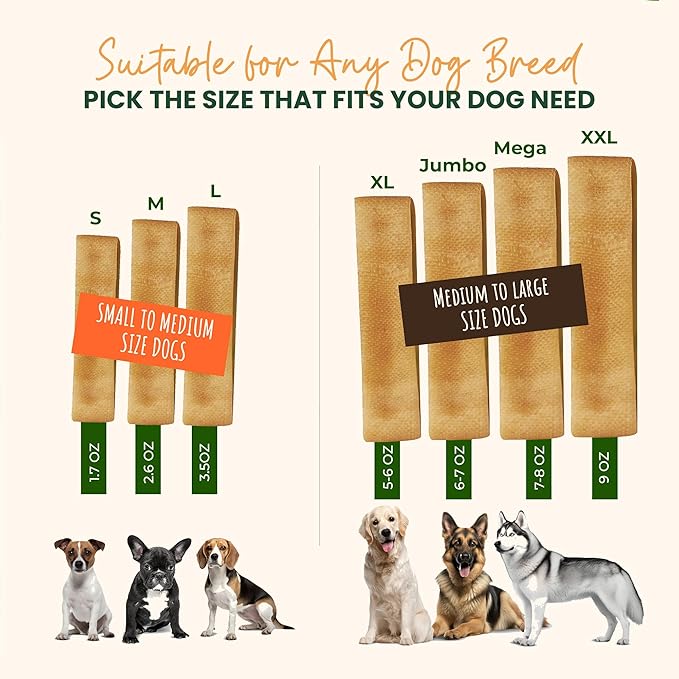 100% Natural Himalayan Yak Cheese for Dogs - Mega (Pack of 5) - Sourced from Pristine Himalayan Foothill, Rawhide-Free, NO preservatives