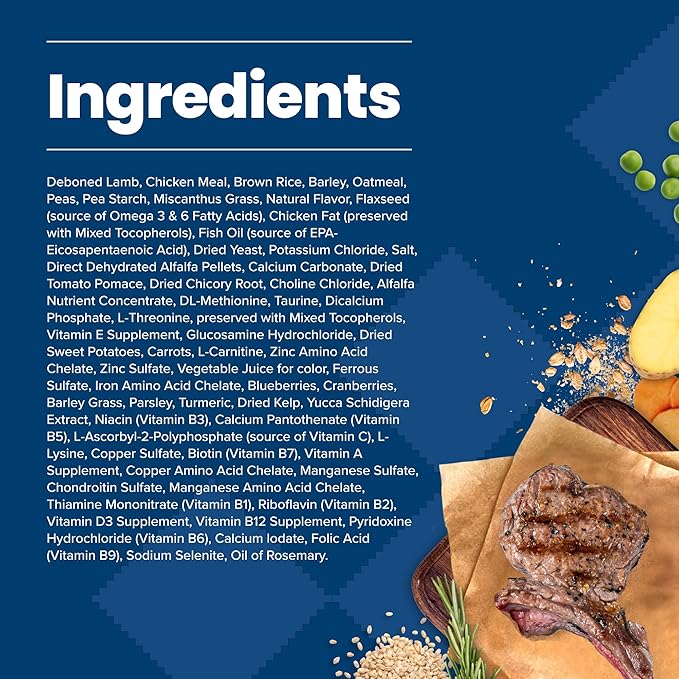 Blue Buffalo Life Protection Formula Large Breed Adult Dry Dog Food, Promotes Joint Health and Lean Muscles, Made with Natural Ingredients, Lamb & Brown Rice Recipe, 30-lb Bag