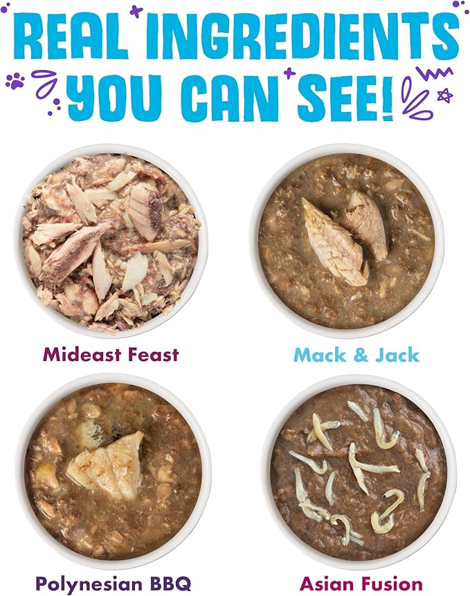 Weruva Classic Cat Food, Variety Pack, Frisky Fishin' Friends Wet Cat Food, 3oz Cans (Pack of 24)