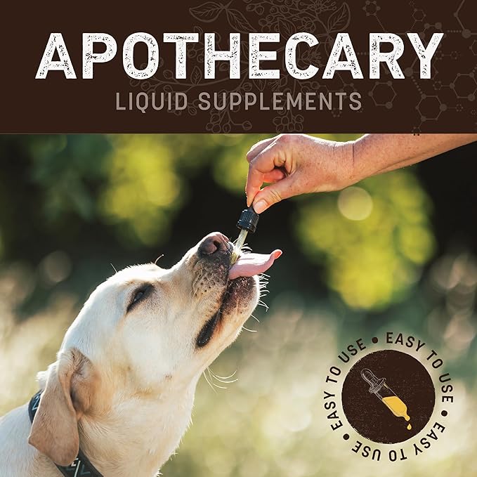 Earth Animal Apothecary Liquid Supplement - Calmness Herbal Remedies for Dogs & Cats - 2 fl oz
