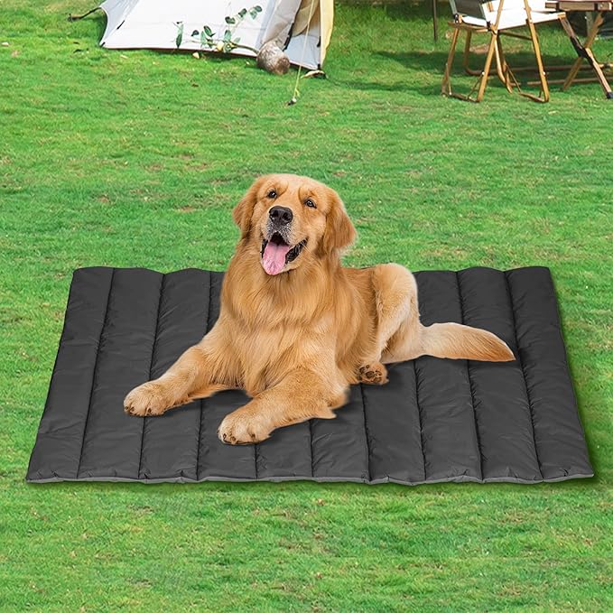Heeyoo Outdoor Dog Bed, Waterproof Camping Dog Bed Mat, Machine Washable and Portable Travel Pet Pad Mat, Foldable Pet Beds for Small, Medium, and Large Dogs