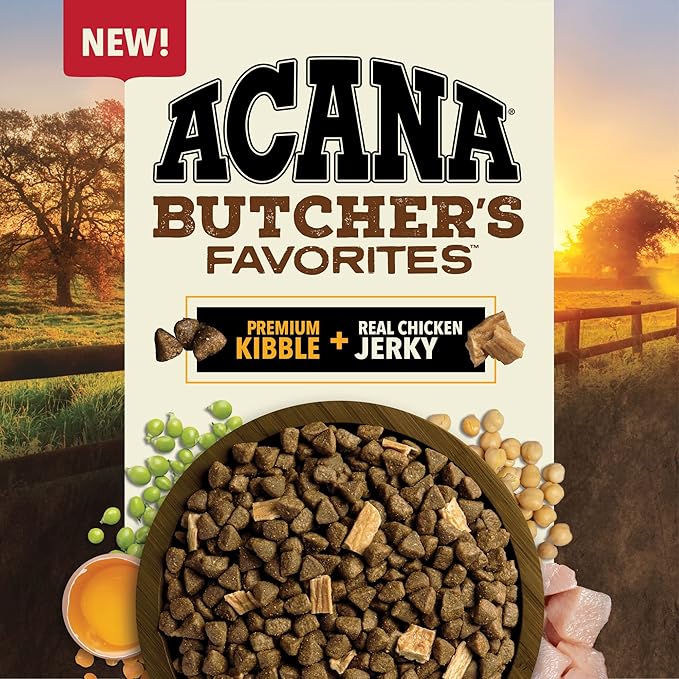 ACANA Butcher’s Favorites Grain-Free Dry Dog Food Free-Run Poultry & Liver Recipe 17lb Bag