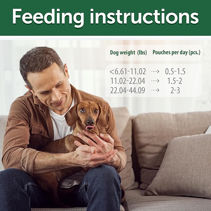 Nature's Protection Wet Dog Food Pouches for Small & Large Breed - High Protein, 24-Pack Soft Dog Food Toppers for Adult Red Fur Dogs (Superior Care - Tuna Fish, 2.46-oz)