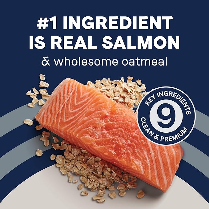 CANIDAE Pure Limited Ingredient Premium Puppy Dry Dog Food, Real Salmon & Oatmeal Recipe, 22 lbs, with Wholesome Grains