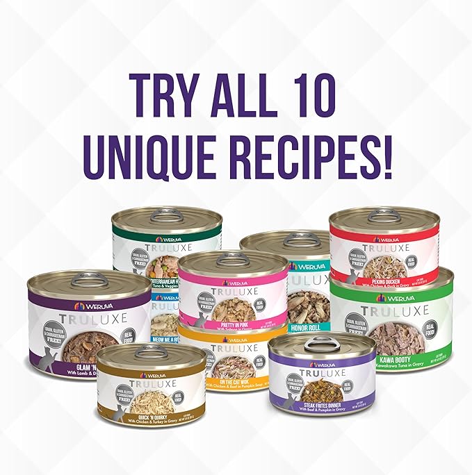 Weruva Truluxe Cat Food, Quick 'N Quirky with Chicken & Turkey in Gravy, 3Oz Can (Pack of 24)