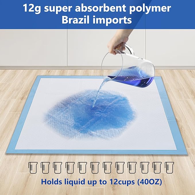 Gimars XXL 30“x36” Thicken 6 Layers Ultra Absorbency Dog Pee Pad Extra Large 3S Quick Dry Leakproof Disposable Urine Pads for Dogs, Cats, Rabbits Pets