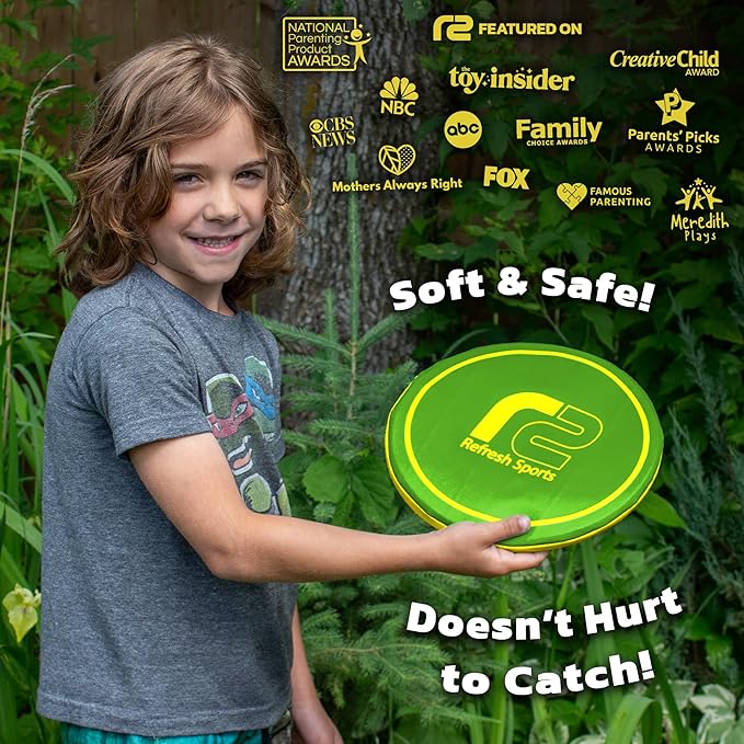 Soft Flying Disc – Fun Outdoor Toy for Kids, Teens & Adults – Easy to Catch - Fun Christmass Gifts for Kids - Pool & Beach Games – Holiday Present Stocking Stuffer for Boys & Girls Ages 3 4 5 6–12+