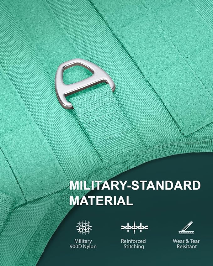 FAYOGOO Tactical Dog Harness for Medium Breed - Mesh Breathable Dog Harness Escape Proof with Handle - No Pull Military Service Dog Vest with Removable Patches for Walking,Training,Hiking