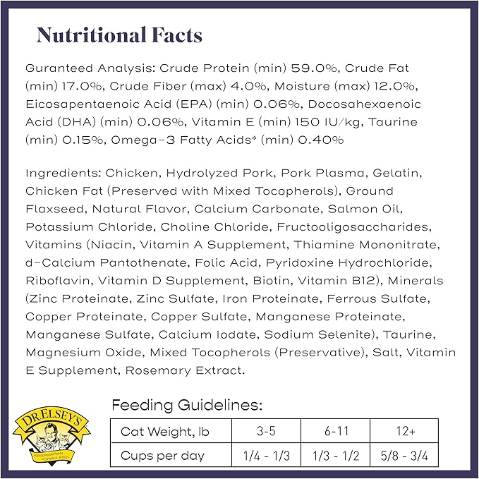 Dr. Elsey's cleanprotein Chicken Cat Kibble 6.6 lb. Bag