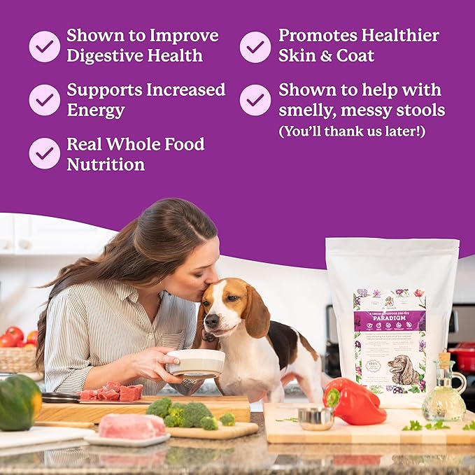 Dr. Harvey's Paradigm Green Superfood Dog Food, Human Grade Dehydrated Grain Free Base Mix for Dogs, Diabetic Low Carb Ketogenic Diet (Trial Size 5.5 oz)