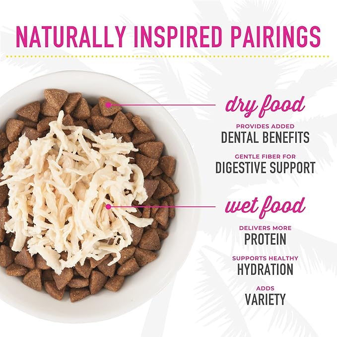 Tiki Cat Baby, Chicken Duck & Duck Liver Mousse & Shreds, High-Protein and Flavorful, Wet Cat Food for Kittens 4 Weeks Plus, 2.4 oz. Cans (Pack of 12)