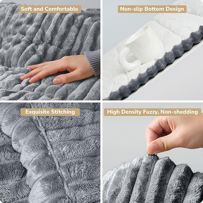 Dog Couch Cover Protector, Non-Slip Couch Covers for Dogs, Durable Pet Couch Covers for Sofa, Fuzzy Dog Blanket for Couch Bed Furniture Sofa, Washable & Pet Friendly