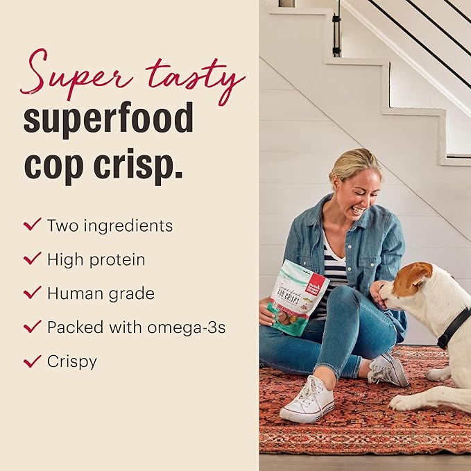 The Honest Kitchen Superfood Cod Crisps: Cod & Strawberry, 3 oz