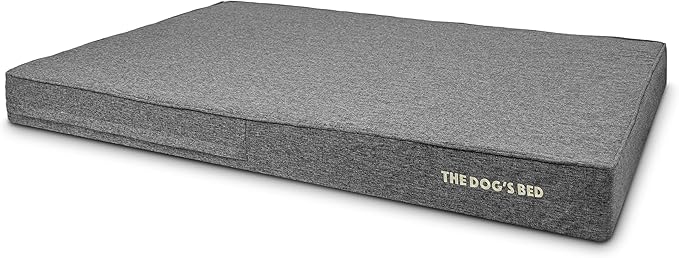 The Dog’s Bed Orthopedic Memory Foam Dog Bed, XXXL Grey Linen 64x44, Pain Relief for Arthritis, Hip & Elbow Dysplasia, Post Surgery, Lameness, Supportive, Calming, Waterproof Washable Cover