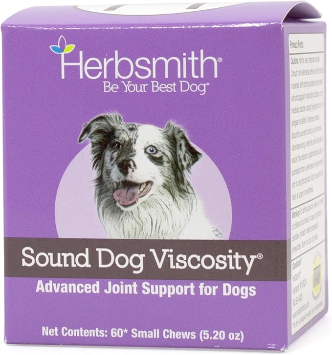 Herbsmith Sound Dog Viscosity Advanced Joint Support For Dogs, 60 Count Small