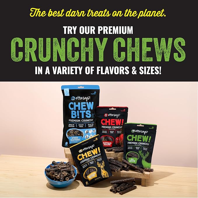 etta says! Premium Crunchy Dog Chews Variety Pack - All Natural - Made in The USA (4.5 Oz Pack of 3)