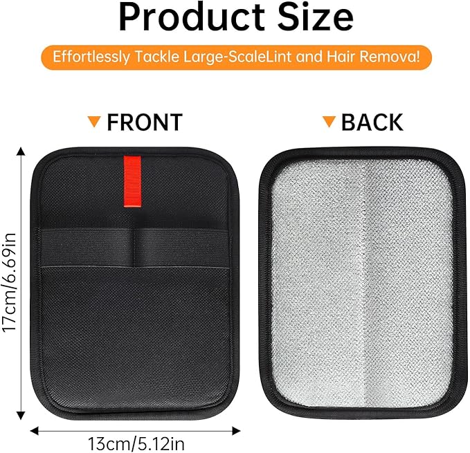 2 Pcs Static Pet Hair Removal Gloves, Reusable Electrostatic Pet Cat Dog Hair Remover Grooming Gloves Brush Tool for Couch, Furniture, Carpet, Car Seat