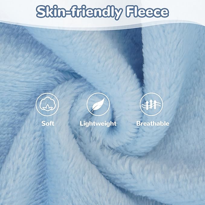 PUMYPOREITY Turtleneck Sweater for Sphynx Cat, Soft Coral Fleece Cat Clothes, Thick Winter Warm Outfit Coat with Sleeves, M, Blue