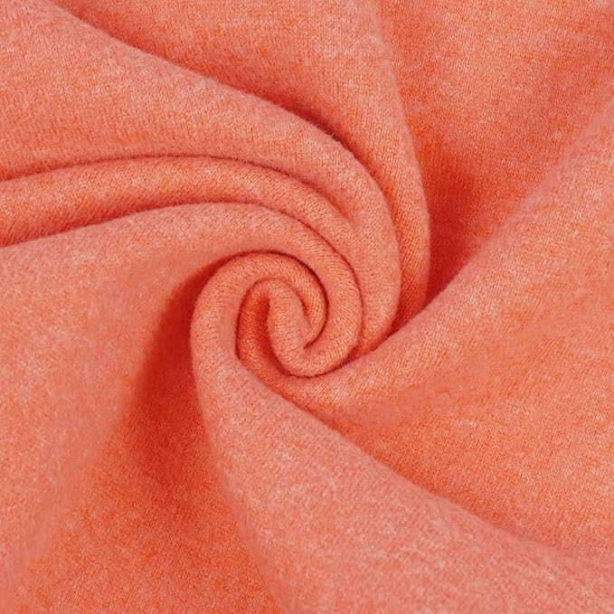 FUAMEY Dog Fleece Vest for Small Dogs,Warm Stretchy Dog Sweatshirts Pullover with Leash Hole Dogs Sweater Soft Pet Turtleneck Cozy Pet Vest Lightweight Sleeveless Orange XS