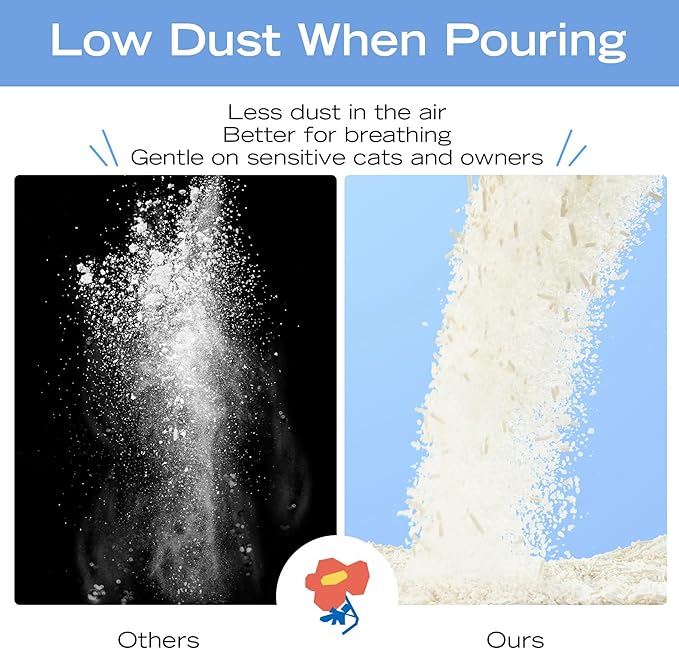 Corn & Tofu Cat Litter, Plant-Based, Strong Clumping Litter, Odor Control, Easy Scooping, Clumps Lift Cleanly, Low Dust, 5.5 LB x 3 Bags