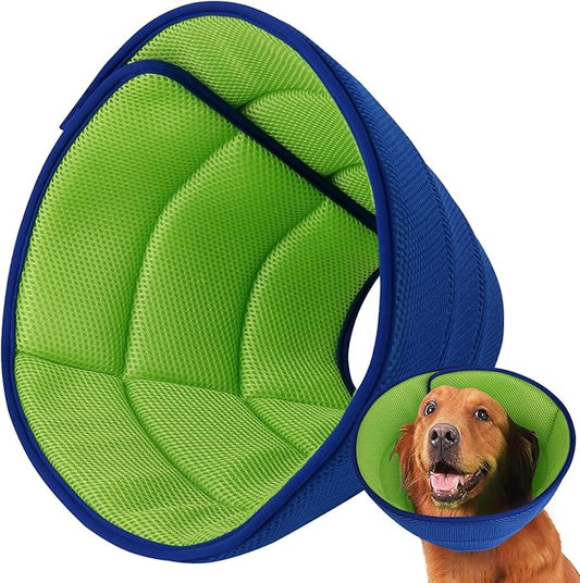 Soft Dog Cone Collar After Surgery Alternative for Dogs to Stop Licking, Comfy Collars for Large/Medium/Small Pet, Comfortable Elizabethan Neuter Recovery E Cones of Shame Neck & Head Ecollars