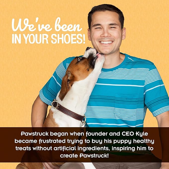 Pawstruck Natural 5-8" Bully Sticks for Dogs - Best Long-Lasting, Rawhide-Free, Low Odor Dental Chew Treat - Healthy Single Ingredient, 100% Real Beef - 8 oz Bag - Packaging May Vary