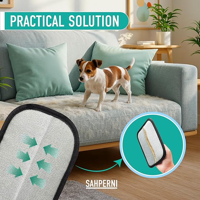 Pet Hair Removal Glove, 1 Pcs Electrostatic Gloves Pet Hair for Cats & Dogs, Washable - Reusable Static Pet Hair Remover Gloves, Efficient Magic Pet Grooming Glove, Remove Cat/Dog Fur From Clothing