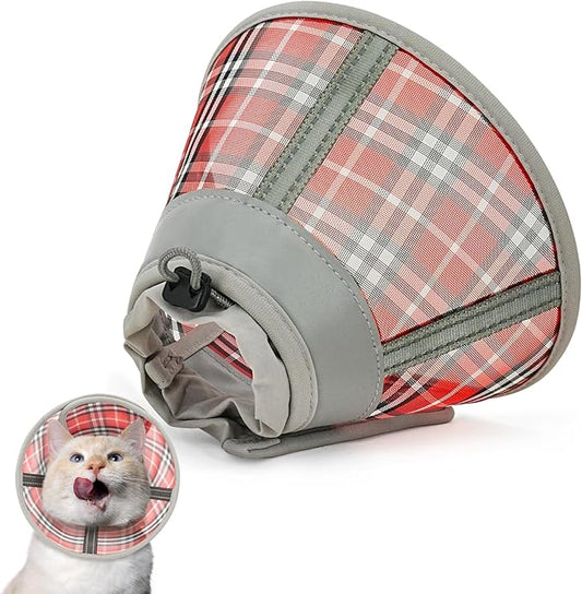 Cat Cone Collar Soft, Cat Recovery Collar for Large Medium Small Cats Kittens, Kitten Cone Alternative After Surgery