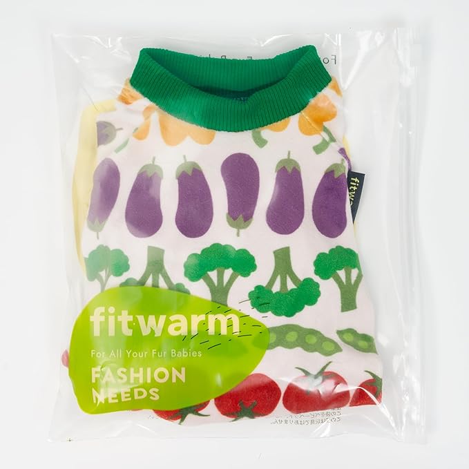 Fitwarm Funny Vegetable Dog Pajamas, Warm Winter Dog Clothes for Small Dogs Boy Girl, Cozy Pet Onesie with Feet, Green, White, Red, Pink, Purple, Large