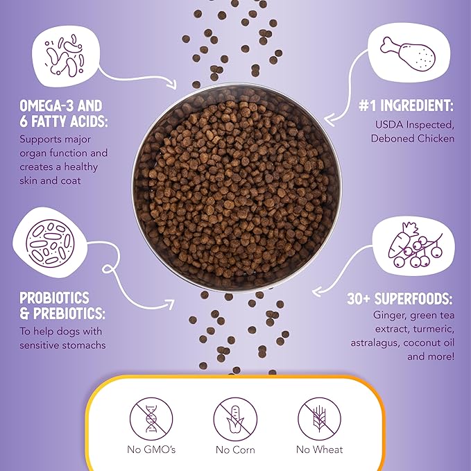 Health Extension Little Bites LITE Dry Dog Food, Chicken & Brown Rice for Small Breeds, Supports Healthy Weight, Digestion, Coat & Joint Health with Probiotics & Superfoods, 15 lb Bag (Pack of 1)