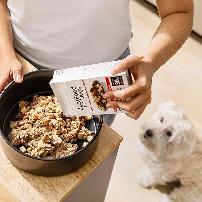 JustFoodForDogs Pantry Fresh Wet Dog Food, Complete Meal or Dog Food Topper, Lamb & Brown Rice Human Grade Dog Food Recipe - 12.5 oz (Pack of 6)